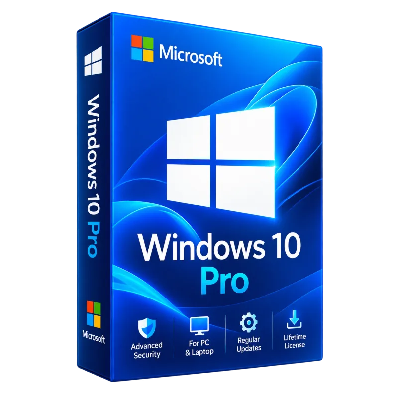 Windows 10 Pro License – Lifetime Activation for 1 PC | Genuine Product Key
