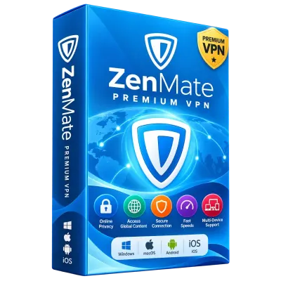 ZenMate VPN License – 3 Months | Unlimited VPN Usage & Secure Browsing