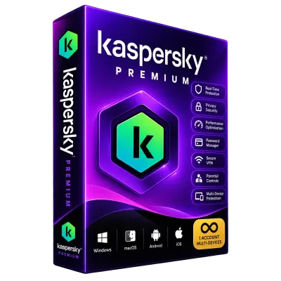 Kaspersky Premium – 12-Month License for 1 PC | Advanced Security & Privacy Protection