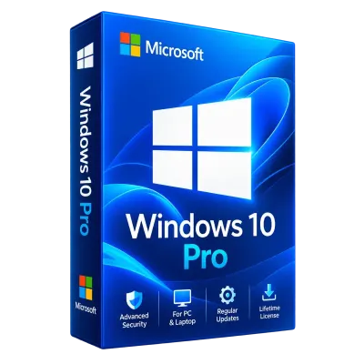 Windows 10 Pro License – Lifetime Activation for 1 PC | Genuine Product Key